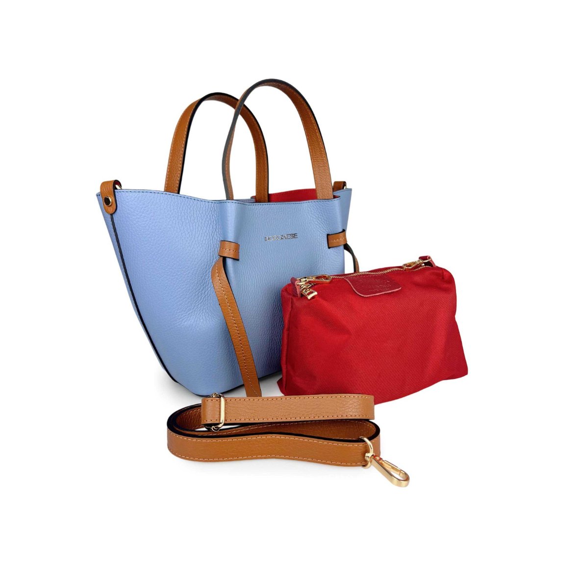 Borsa shopper da donna in vera pelle CAPRI - immagine 2